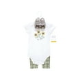 thumbnail image 5 of Hudson Baby Short Sleeve Bodysuit And Pant Set with Shoes, 0-18 Months, 5 of 5