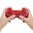 thumbnail image 3 of ATTOE Manette de Jeu Sans Fil Bluetooth, Contrôleur de Jeu, Poignée de Jeu Complète pour PS3 (Rouge) - 3283, 3 of 5