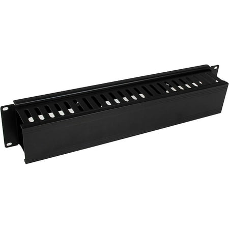 UPC: 0065030859103 | StarTech.com Horizontal 2U Server Rack Cable Management Finger Duct w/ Cover – 19  Network Rack Wire Duct Raceway Panel – Slotted Wire Duct