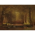 thumbnail image 3 of Worthington Whittredge 24x19 Black Modern Framed Museum Art Print Titled - Trout Brook in the Catskills (1875), 3 of 5