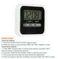 thumbnail image 3 of Uxcell Digital Timer, Small Count Down/ UP Clock  with Magnetic, Big LCD Display Kitchen Timer Black, 3 of 5