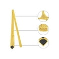 thumbnail image 3 of INSPIRE CHIC Men's Self Tied Polka Dots Wide Necktie Formal Casual Ties Yellow One Size, 3 of 5