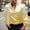 Yellow, variant on Men's Fashionable Personality Dancing Party Vintage Solid Color Casual Long Sleeve Turndown Collar Blouse Shirt