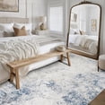 thumbnail image 7 of Washable Rugs 8x10 Area Rugs for Living Room,Modern Abstract Rugs for Bedroom,Large Carpets,Ultra Soft Faux Wool Retro Dining Room Rug,Non Slip&Non-Shedding Low Pile Print Rug- Royal Blue-brown-beige, 7 of 7