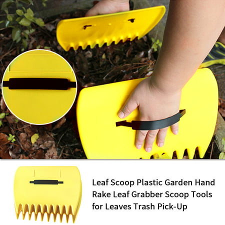 Leaf Scoop Plastic Garden Hand Rake Leaf Grabber Scoop Tools for Leaves ...