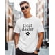 thumbnail image 2 of Men T-Shirt,Soft Crewneck Tee Shirt Treat Dealer Words Short Sleeve Casual T Shirts, 2 of 8