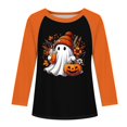 thumbnail image 6 of Ruyang Fall Long Sleeved T Shirt for Girls Ghost Pumpkin Soft Baggy Tee Tops Kids Baby Crewneck Casual Blouses Fall Halloween Clothes, 6 of 8