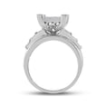 thumbnail image 3 of Bague de Fiançailles de Mariage en Or Blanc 10kt pour Femmes, Diamant Rond, 7/8 Cttw, 3 of 4