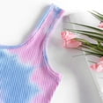 thumbnail image 4 of Lindreshi Crop Tops for Women Women Ladies Tie-dye Print Sleeveless Blouse Pullover Vest Tank Crop Tops Shirts, 4 of 6