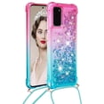 thumbnail image 2 of Funda para Samsung Galaxy S20 5G Brillantina Líquida Divertida Reluciente y con Cristales en Movimiento Cuerpo Cruzado con Cordón Ajustable, 2 of 5