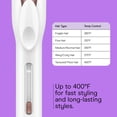 thumbnail image 6 of Conair Double Ceramic Curling Iron, ¾”, Tight Curls, LED Heat Settings, Rose Gold, 1 Count, 6 of 11
