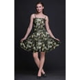 thumbnail image 3 of Bimba Robe Cocktail au-Dessus du Genou Smockée pour Femmes Robe d'Été Fluide-TG, 3 of 5