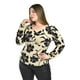 thumbnail image 1 of Blusa con detalle fruncido Roman Fashion /Tallas Extras, 1785 (Negro) negro 40, 1 of 5