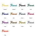 thumbnail image 5 of Friends - Metal Word Wall Sign Love Wall Art Home Decor Decorative Accent Metal Art Wall Sign Best Friends Birthday Gift - 3 Sizes / 13 Colors - Indoor Outdoor Made in USA, 5 of 6