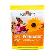 Burpee Bee Pollinator Wildflower Seeds Mix  Non-GMO, Attracts Pollinators, Annual and Perennial Flowers, 50,000 Seeds, 1 Bag