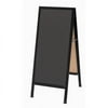 Aarco Products Inc. BA-35SS A-Frame Sidewalk Board Features a Slate Colored Porcelain Chalkboard and a Black Aluminum Frame. Size 42 in.Hx18 in.W