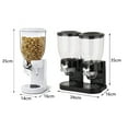 thumbnail image 4 of Flmtop Food Jar Dispenser Dustproof Good Sealing High Capacity Dry Food Dispenser Cereals Jar Storage Moistureproof Grains Candy Cereal Bucket Dispenser for Kitchen, 4 of 11