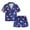 Blue, variant on Zanarzt Toddler Girls Summer Pajamas Pajama Set for Kid Baby Boy Girl Button Up Silk Pajama Sleepwear Nightwear Loungewear Clothes Set Gifts for Kids Blue,4-5 Years