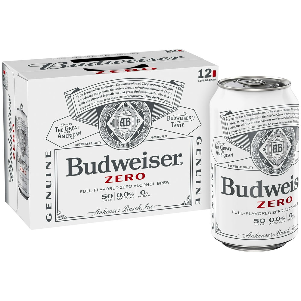 Budweiser Zero NonAlcoholic Beer, 12 Pack 12 fl. oz. Cans