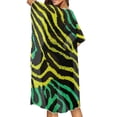 thumbnail image 5 of SCRAWLGOD Zebra Print Kimono Swimsuit Cover Up for Women Loose Open Front Swimsuit Coverup Casual Beach Cover Up, 5 of 6