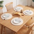 thumbnail image 3 of Unique Bargains Farmhouse Placemats 4pcs White 13"x13", 3 of 6