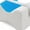 Gel Memory Foam + Strap, variant on Orthopedic Knee Memory Foam Pillow - Ergonomic Wedge & Lumbar Alignment for Side Sleepers - Washable Soft Cover
