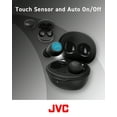 thumbnail image 2 of JVC Compact and Lightweight Gumy Mini True Wireless Earbuds Headphones, Long Battery Life (up to 23 Hours), Sound with Neodymium Magnet Driver, Water Resistance (IPX4) - HAA6TB (Black), 2 of 7