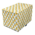 thumbnail image 1 of Pineapple Dog Crate Cover, Contemporary Tropical Fruit with Simple Small Hearts in Summer Tones, Easy to Use Pet Kennel Cover Small Dogs Puppies Kittens, 7 Sizes, Green and Earth Yellow, by Ambesonne, 1 of 6