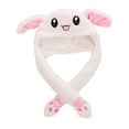 thumbnail image 5 of Franhais LED Plush Hat with Removable Ears Cute Claws Airbag Cap Cosplay Accessory for Women /Boys / Girls Glowing Plush Moving Rabbit Hat Ear Moving Jumping Funny Bunny Plush Hat Cap Party Holiday, 5 of 10