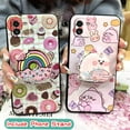 thumbnail image 4 of JNG-Phone Case For Samsung Galaxy A03 Global/SM-A035F, Anti-knock Soft Case Fashion Design cute Glitter Back Cover Durable Cartoon quicksand Skin feel silicone Simplicity Rotatable stand, 4 of 9