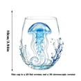 thumbnail image 2 of Artisanal Blue Ringed Octopus Glassware, Handcrafted Marine Animal Bar Glass, temless Wine Glasses for Coastal Home Decor Ocean Lovers, 2 of 6