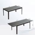 thumbnail image 2 of Patio Dining Expandable Table, Metal Aluminum Outdoor Table for 6-8 Person Rectangular Table for Porch Lawn Garden Bistro(1 Table) 11371, 2 of 6