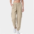 thumbnail image 2 of vigerkar Women's Cargo Pants Waterproof Joggers Hiking Pants for Womens Clothes (Khaki, XXL), 2 of 6