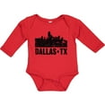 thumbnail image 3 of Inktastic Dallas Texas City Skyline with Grunge Boys or Girls Long Sleeve Baby Bodysuit, 3 of 5