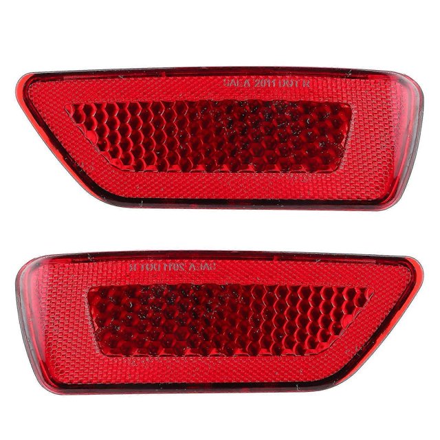 2Pcs Rear Bumper Reflector Left/Right 57010720AC Fit for Dodge Journey AVP/Crew/Crossroad/GTRed Lens