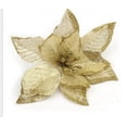 thumbnail image 1 of 12 piezas de 5,11 pulgadas de flores de seda decorativas para árbol de Navidad, arbusto de flor de Pascua dorado y arbusto de flor de Pascua rojo, flores artificiales, adornos para árbol de Navidad, 1 of 2