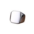 thumbnail image 2 of Men Fashion Simple Wild Square Big Width Titanium Steel Rings, 2 of 7