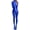 Blue, variant on Sheer Bodysuit for Women Full Body See Through Oil Shiny Glossy Jumpsuits Long Sleeve One Piece Zipper Catsuit for Party Dance Clubwear XL Pink