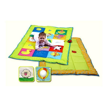 Double Sided Textured Baby Play Mat With Squeaker Walmart Com