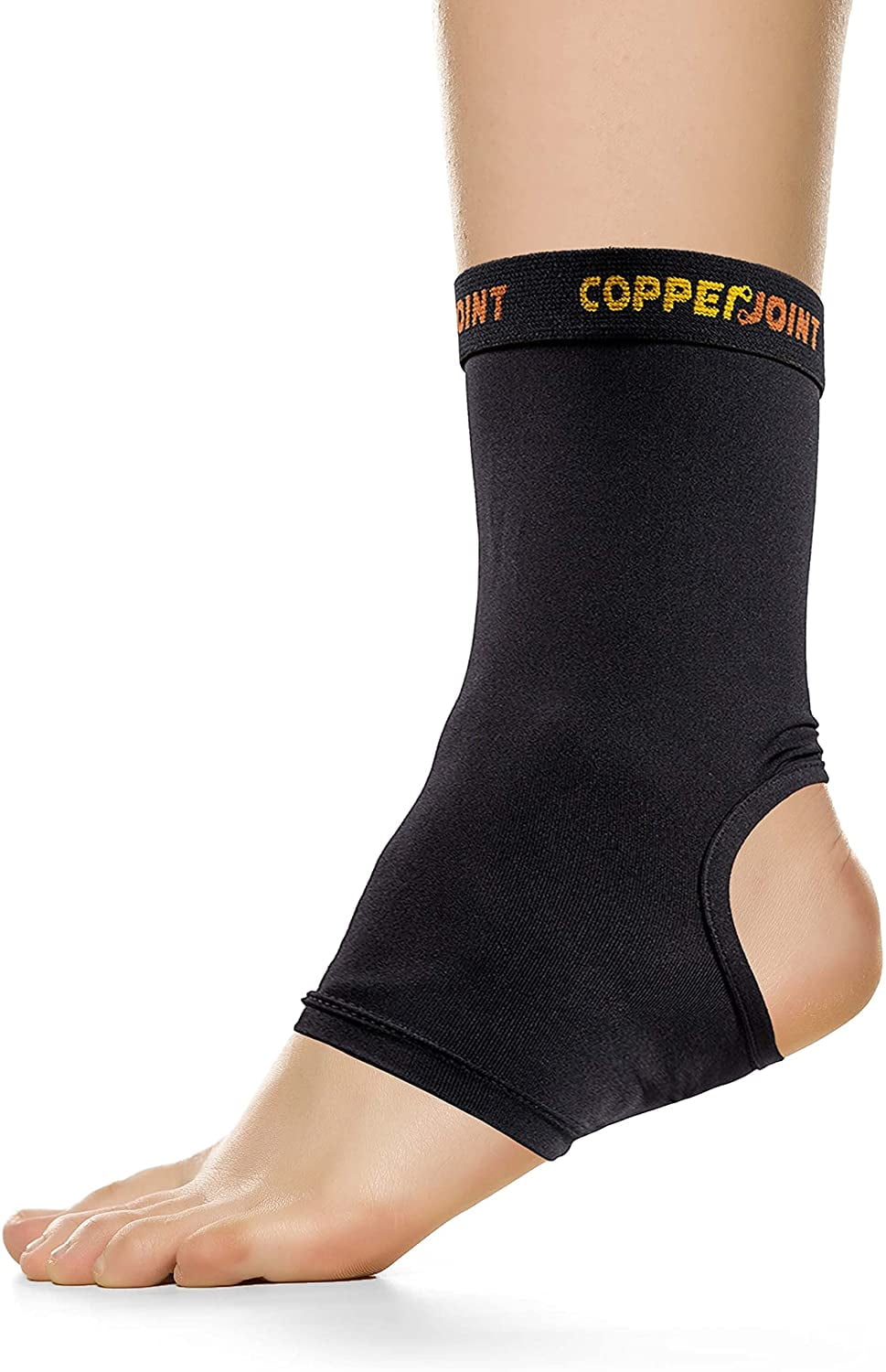 CopperJoint Ankle Compression Sleeve for Men and Women - Planter Fasciitis  Compression Foot Sleeve for Athletes - Copper Ankle Brace Supports Pain  Relief, Arthritis, Tendonitis - Black - Single - XL - Walmart.com