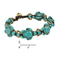 thumbnail image 3 of AeraVida Swimming Green Turquoise Sea Turtles & Brass Beads Jingle Bell Bracelet | Lively Family Sea Turtles Bracelet for Women | Sea Animal Bracelet Jewelry Gift for Daughter, 3 of 4