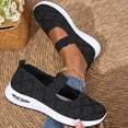 thumbnail image 6 of UDAUDU Orthopedic Dress Shoes for Women Arch Support Nurse Shoes Breathable Slip on Non Slip Work Shoes Knitted Mesh Stretch Comfort 2026 Orthopedic Shoes Black 7 Wide, 6 of 7