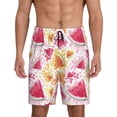 thumbnail image 3 of Lsque Watermelon Mens Sleep Pajama Shorts,Short Pajama Pants, Cotton Ultra-Soft Knit-3X-Large, 3 of 9
