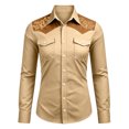 thumbnail image 6 of Western Cowboy Shirts for Men Long Sleeve Casual Collared Button Down Dress Shirt Mens Country Shirts, 6 of 6