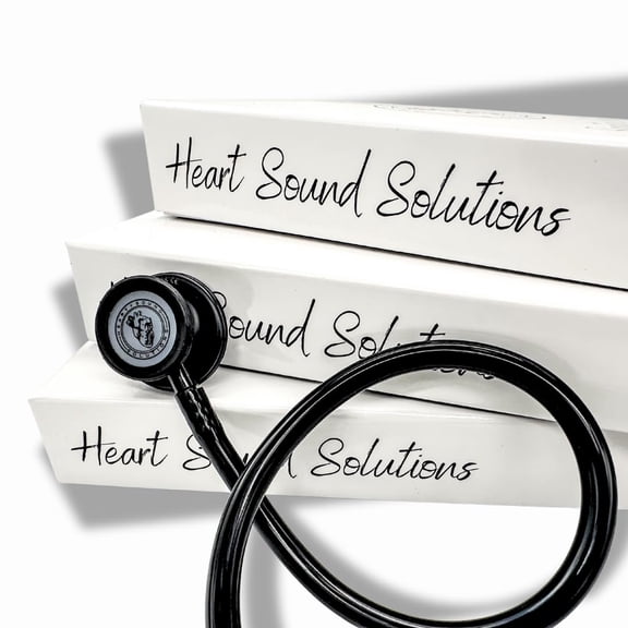 Stethoscope for Nurses | Doctors | Nurse Accessories for Work | Nursing School Essentials | Dual-Head Chest Piece |Adult-Pediatric | 29" (Matte Black/Black)