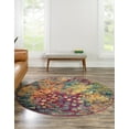 thumbnail image 3 of Rugs.com Sevilla Collection Rug – 6 Ft Round Multi Medium Rug Perfect For Kitchens, Dining Rooms, 3 of 9