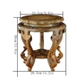 thumbnail image 2 of Taburete alto tallado en madera de secuoya con base de bonsái, soporte for exhibición de jarrones de servicio de té, 2 of 7