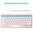 thumbnail image 3 of Teclado Bluetooth OMOTON compatible con iPad de décima generación, color rosa, 3 of 7