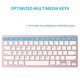 thumbnail image 3 of Teclado Bluetooth OMOTON compatible con iPad de décima generación, color rosa, 3 of 7