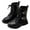 /g1Black261, variant on MEZZALL Child Fashionable High Top Ankle Boots Girls Classic British Style Leather Casual Wear Durable Sole Comfortable Footwear Youth Winter Design Soft Outdoor Solid Color Shoes